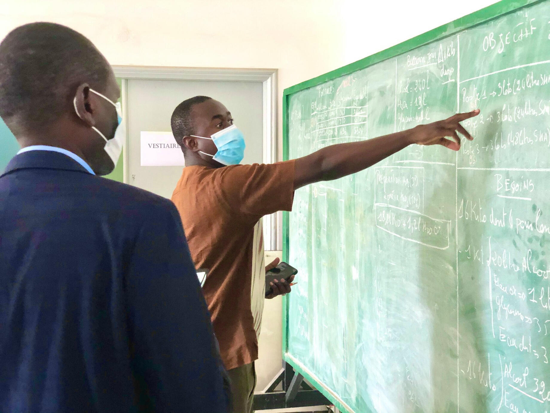 Visite à l'université